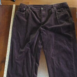 Falls Creek size 14 brown corduroys